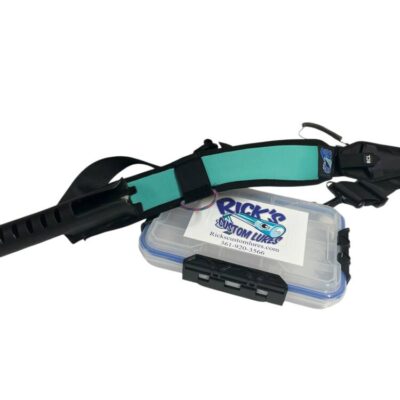Wade Fishing Strap Black W/Aqua Accents
